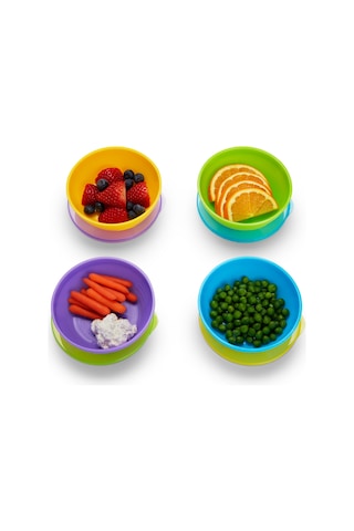 Munchkin Love A Bowls Kaşık & Tabak Seti 4+ Ay Çok Renkli 4'lü Çok Renkli