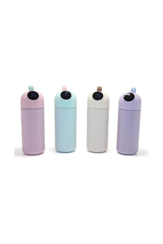 10 Adet Dijital Göstergeli Termos 19x6 Cm Ölçü, Taşınabilir İçecek Şişesi, Dijital Ekran Thermos Flask Bottle