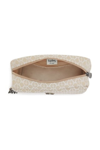 Kipling Gleam Makyaj Çantası Kahverengi Sıgnature Beıge