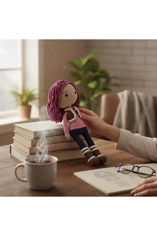 Amigurumi Oyuncak Bebek Çocuklar İçin Oyun Arkadaşı Çok Renkli