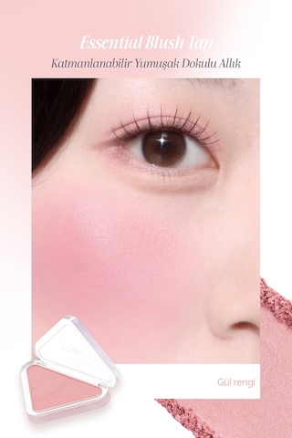 Clio Katmanlanabilir Yumuşak Dokulu Yarı Mat Bitiş Sunan Allık Essential Blush Tap M103 Hidden Rose
