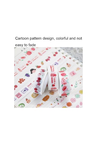 60rolls/box 42001 Karikatür Desen El Hesabı Bant Seti Günlük El Kitabı Dıy Washi Malzemesi, Size:60rolls/box 42001 Diğer