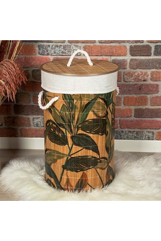 Naturalove Bambu Çamaşır Sepeti Desenli Diğer