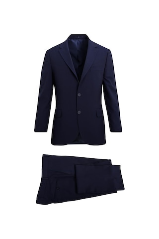Uki Lacivert Comfort Fit , Mono Yaka , 6 Drop , Kapaklı Cep Klasik Takım Elbise