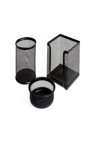 Lotte Metal Perfore 3 Lü Set Siyah Siyah