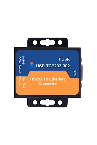 Usr-tcp232-302 Rs232 To Ethernet Çevirici Modül Metal Kutu Endüstriyel Tip Seri Port Sinyal Çevirici