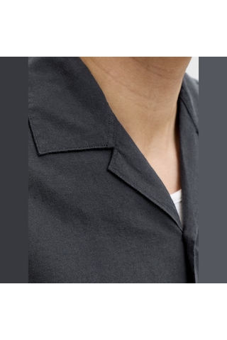 Jack & Jones Büyük Beden Resort Yaka Gömlek - Breeze - 12288661 Siyah