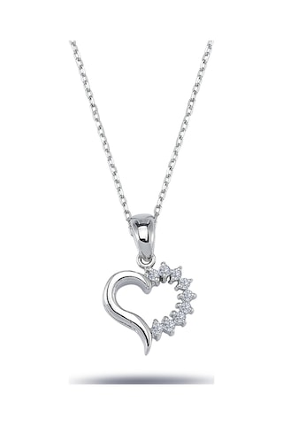 Lova Pırlanta Taşlı Kalp Kolye - 2040140