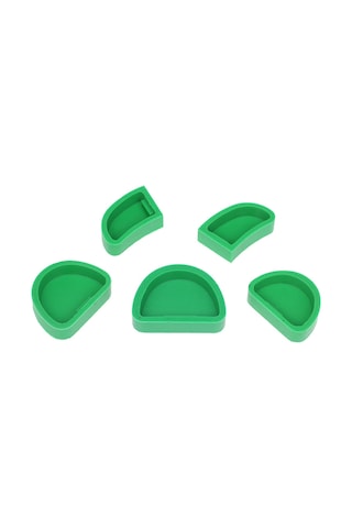 Samdoo 5 Adet/set Diş Plaster Kalıbı, Silikon Materyal, Farklı Boyutlar, Diş Laboratuvarı Kullanıma Uygun, Temiz Ve Sağlıklı Saklama Çok Renkli