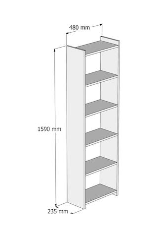 Tanmob Kitaplık Çam-Beyaz - Ktb0103