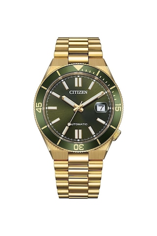 Citizen Tsuyosa Shore Moss Green Nj0232-53x Otomatik Erkek Kol Saati Metalik Gri