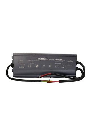 HazarLed 24 Volt 20,8 Amper Ip67 Su Geçirmez Dış Cephe Led Adaptör 500 Watt