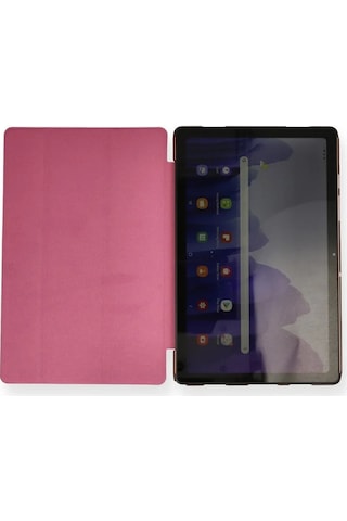 Samsung Uyumlu Galaxy T870 Tab S7 11 Kılıf Tablet Smart Kılıf - Pembe