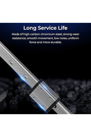 Suofeng Ender-3 Serisi İçin 320mm Mgn12 Lineer Ray Kiti - 50g Gümüş