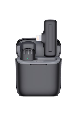 Ultra Uzun Pil Ömrüne Sahip Kablosuz Lavalier Mikrofon J11, Şarj Bölmesiyle Birlikte Mini Canlı Mikrofon, Akıllı Gürültü Azaltma Ve Netlik, J11 Type-c Arayüzü, Bir Çekim Ve Bir Şarj Bölmesi.