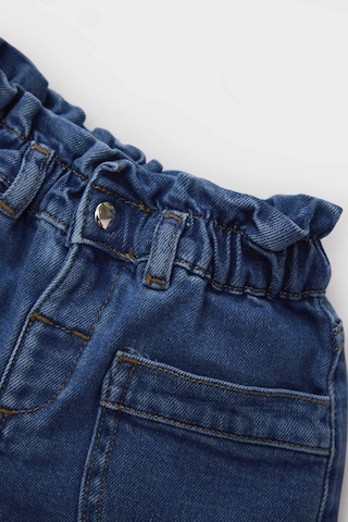 DeFacto Kız Bebek Paperbag Jean Şort E0425A525SMNM28 Mavi