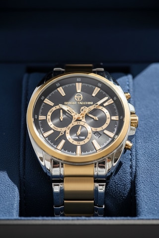 Sergio Tacchini Gold Gümüş Çelik Kordon Erkek Kol Saati L.st.1.10095.4 Gold - Gümüş