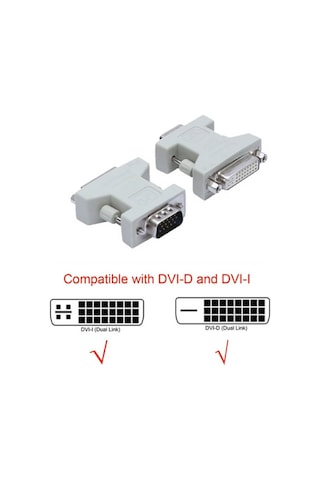 Dvi 24+5 Dişi To Vga Erkek 15 Pin Çevirici Dönüştürücü Adaptör (537968035)