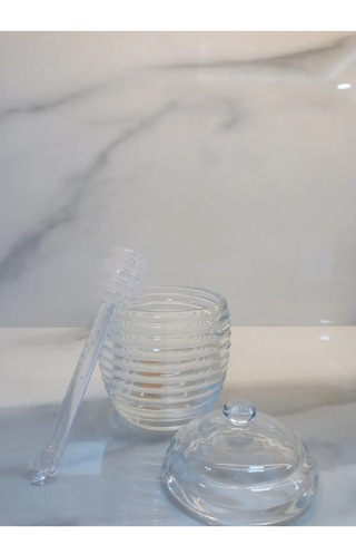 Lorenzo Kaşıklı Cam Bal Kavanozu