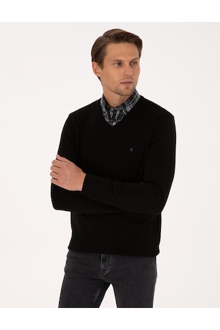 Pierre Cardin Erkek Siyah Kazak /triko 50314190-vr046 Siyah