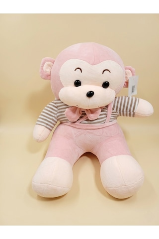 Peluş Maymun 65 Cm Pembe
