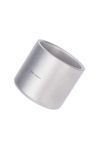 Neevoyu Tahta Kapaklı Ta1 Titan Cam, 75ml, İki Katlı Isı Saklama, Hafif Dayanıklı, Tüm İçecekler İçin Uygun, Doğal Titan Rengi, 59g, Taşınabilir Çay/ Kahve Bardağı Çok Renkli