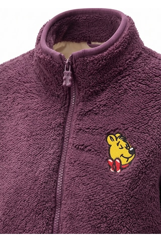 Harıbo Haribo Lisanslı Çocuk Dik Yaka Peluş Polar Ceket Mürdüm