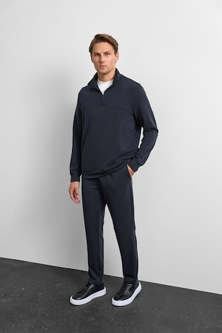 Backandbond Siyah Regular Fit Yarım Fermuarlı Sweatshirt