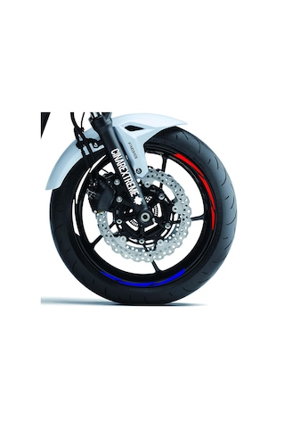 Russian Design Beyaz Mavi Kırmızı Rus Jant Şeridi Sticker Çınar Extreme