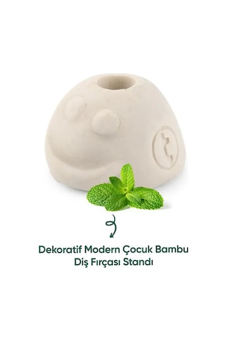 Tbrush Dekoratif Modern Çocuk Bambu Diş Fırçası Standı