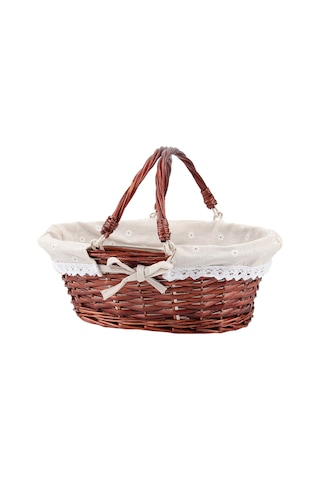 14.1 İnç Hasır Sepet Doğal