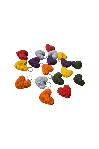 Kalp Anahtarlık Çok Renkli