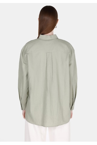 Colin's Colins Relaxed Fit Shirt Neck Düz Kadın Yeşil Uzun Kol Gömlek Cl1068538 Q1.v2 Sag Sage Yeşil