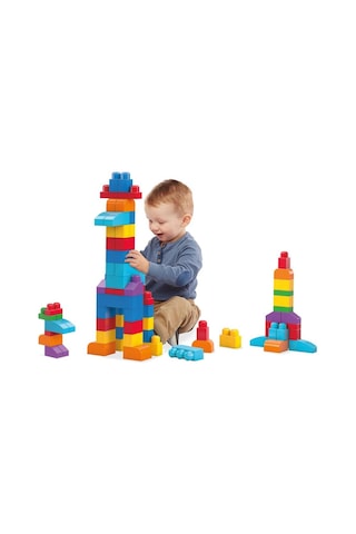 Cyp67 Mega Bloks 60 Parçalı Blok Torbaları 2 Asorti - Mavi - Pembe +1 Yaş