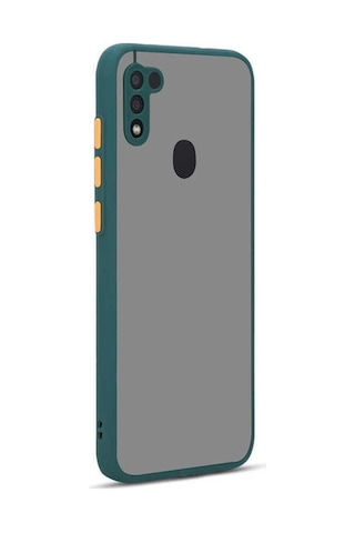 Galaxy A11 Kılıf Zore Hux Kapak Koyu Yeşil