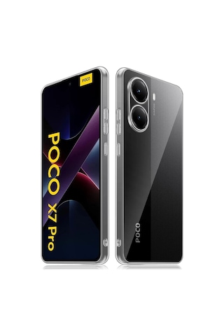 Newface Xiaomi Poco X7 Pro Kılıf Lüx Şeffaf Silikon