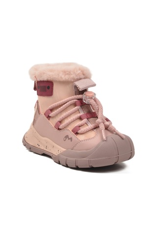Marco Kids Pudra İçi Kürklü Soğuğa Dirençli Kaymaz Kız Çocuk Bot 22672 P Pudra