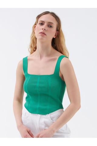 LOFT Long Crop Kadın Atlet Lf2031646 Q1.v1 Yeşil