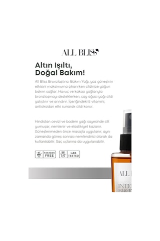 Bronzlaştırıcı Yağ 100 Ml