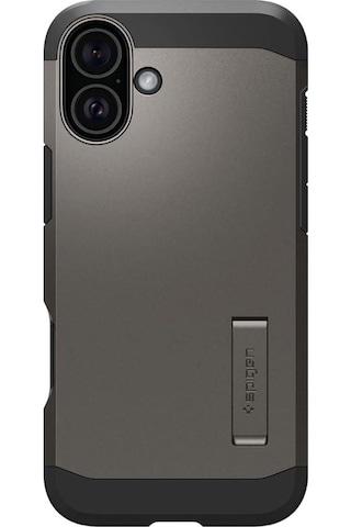 Spigen Apple Uyumlu iPhone 16 Plus İle Kılıf Tough Armor Al Magfit Magsafe Özellikli Gun Metal