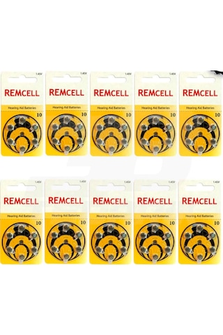 Remcell 10 Numara 1.45V İşitme Cihazı Pili Blister 6 x 10'lu