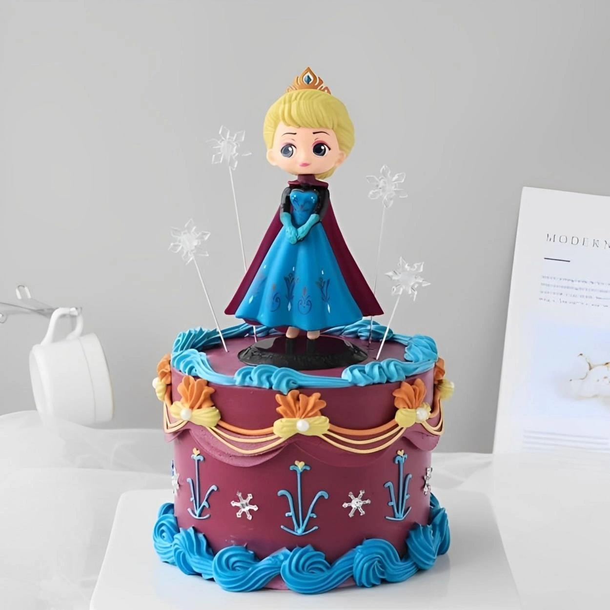 Karlar Ülkesi Frozen Prenses Elsa Anime Karakter Figür Oyuncak Dekoratif Hediyelik Biblo Bebek Mdl 3 Frozen - Elsa