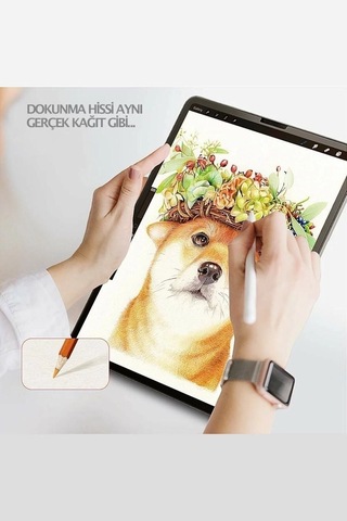 Galaxy Uyumlu Tab S6 Lite P610 Paper-like Ekran Koruyucu Kağıt Hisli Kırılmaz Cam Kılıf
