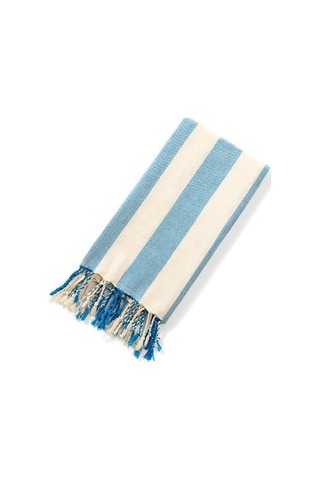 Striped Peştemal Banyo Havlusu Plaj Havlusu Mavi Sku: Smg8690010193834 Açık
