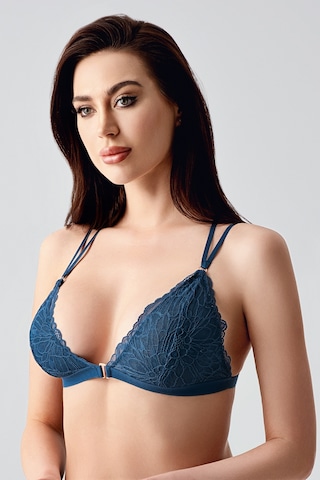 Newbra Kadın Kapsız Önden Açılan Bralet Sütyen - Lacivert