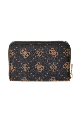 Guess Emelie Logolu Orta Boy Fermuarlı Kadın Kahverengi Cüzdan Swgp9928140-esl Kahverengi
