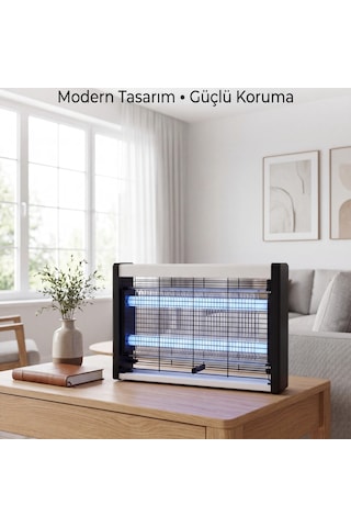 Elektrikli Uv Sinek Öldürücü Lamba Çift Işıklı Güçlü Koruma