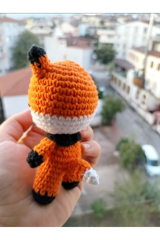 Amigurumi Tilki Anahtarlık Aksesuar Küçük Prens Tilkisi Oyuncak