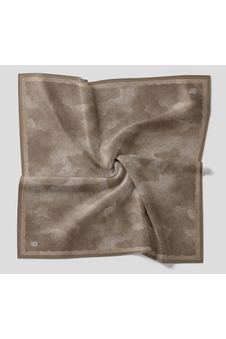 Levidor Kristal Eşarp Bulut Düşü Desen Pudra Vizon