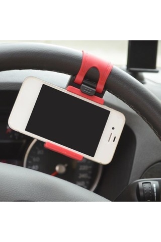 Jms Güçlü Taşıma Kapasitesi Profesyonel Evrensel Araç Direksiyon Cep Telefon Tutucu Sarı